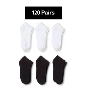 120 Pairs Low Cut Ankle Socks