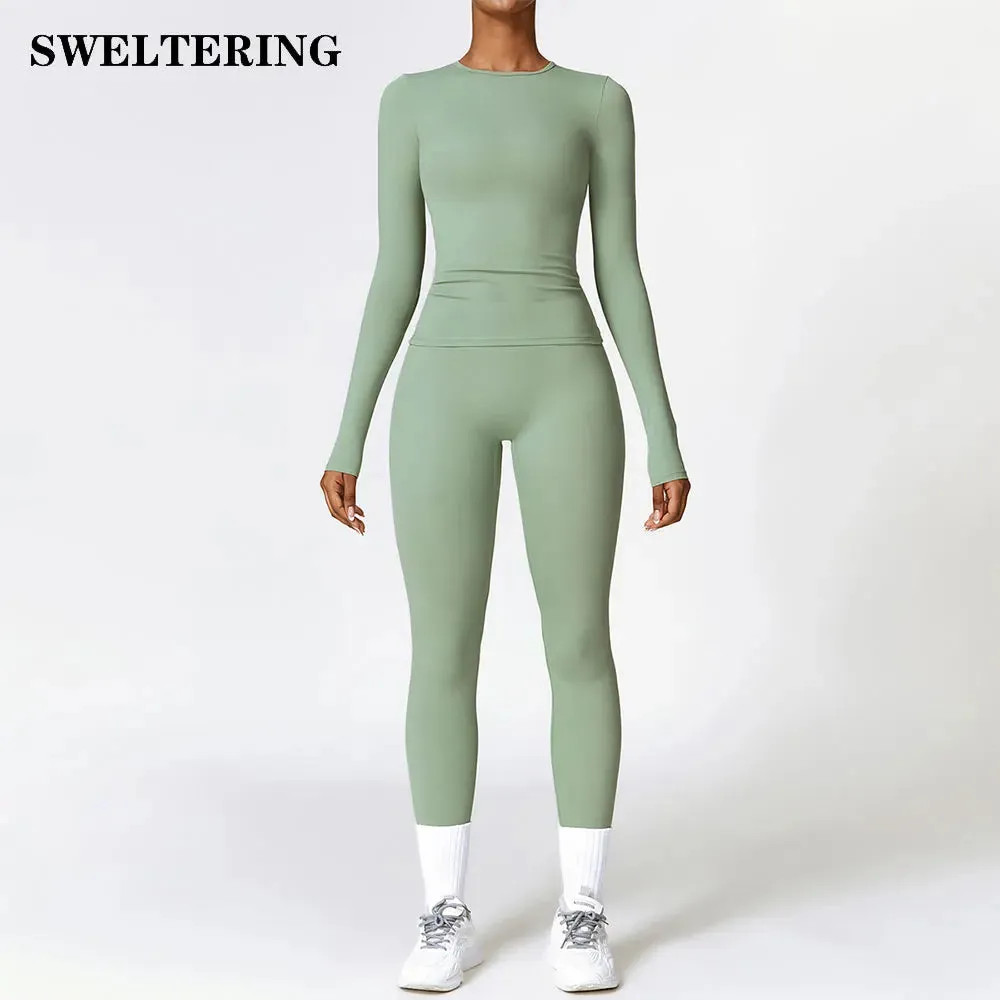 2 Pieces Sportswear Seamless Yoga Set Gym Clothes Sportswear Yoga Suits for Women Fitness Set Tracksuits Sports Bra Gym Leggings