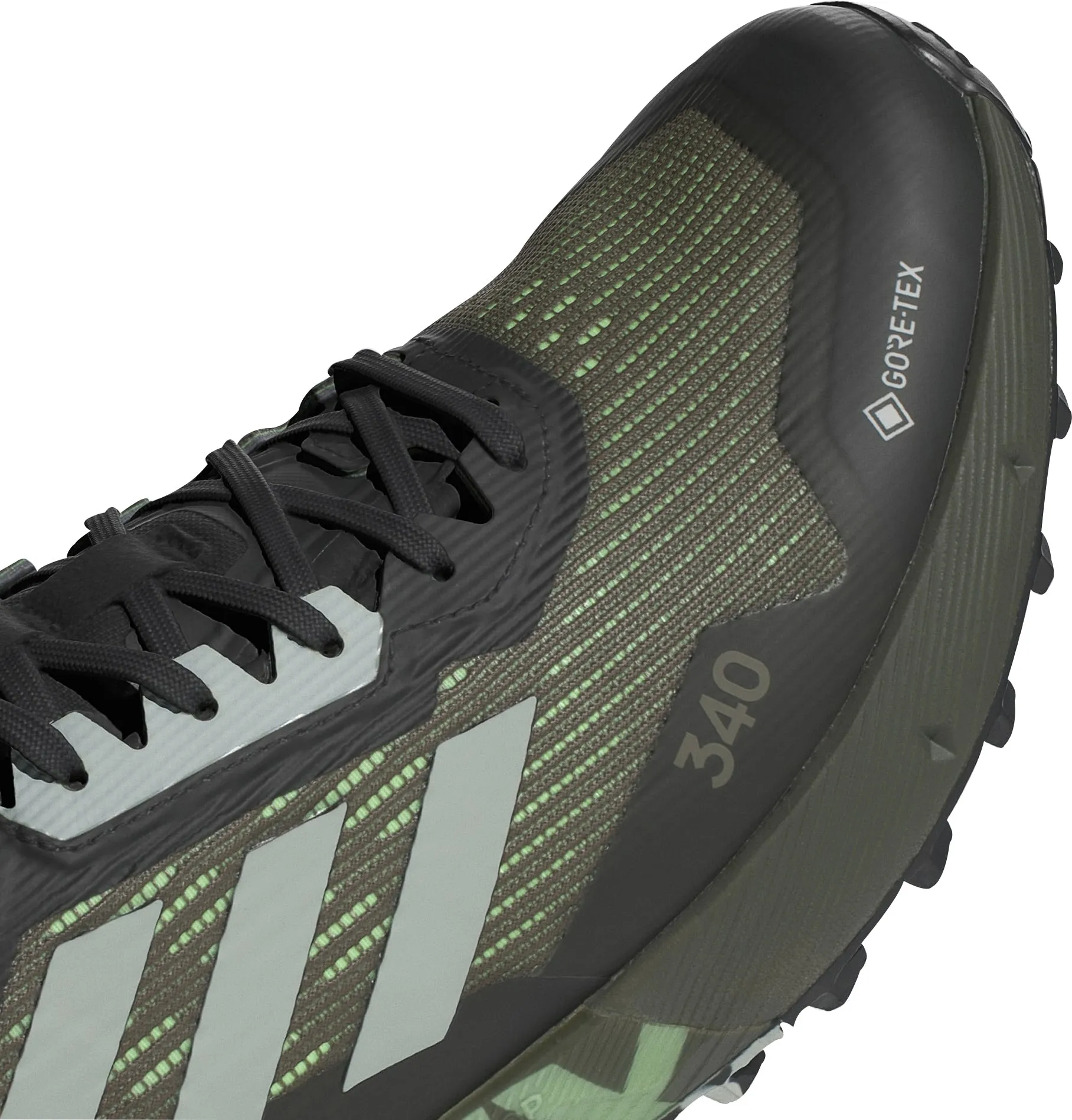 adidas Terrex Agravic Flow 2 GORE-TEX Mens Trail Running Shoes - Green