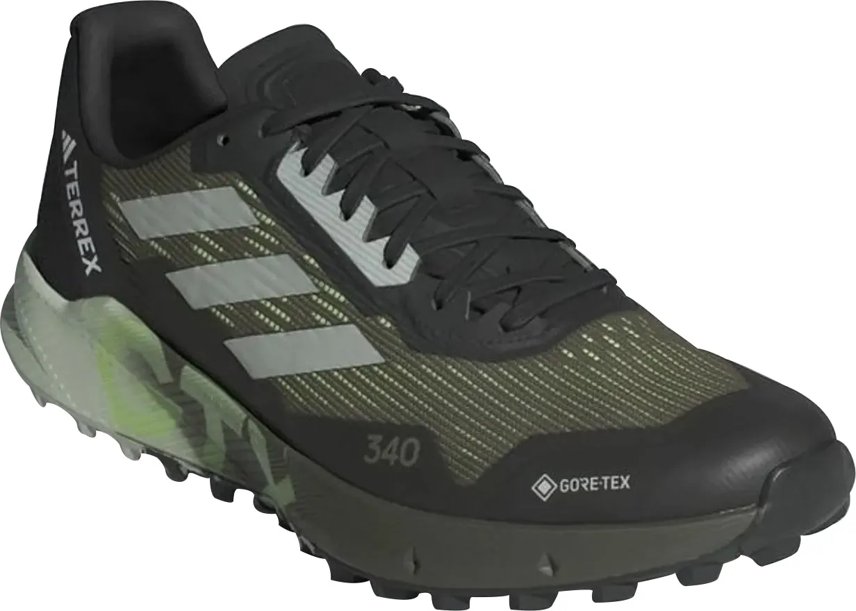 adidas Terrex Agravic Flow 2 GORE-TEX Mens Trail Running Shoes - Green