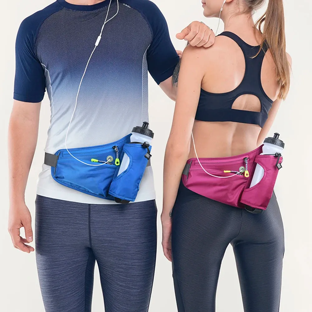 Adjustable Waist Bag Fanny Pack with Water Bottle Holder