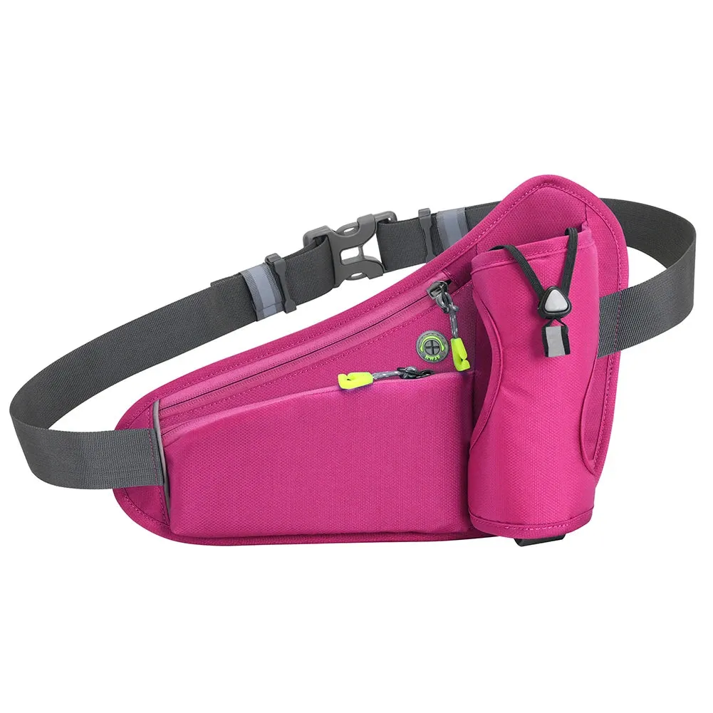 Adjustable Waist Bag Fanny Pack with Water Bottle Holder