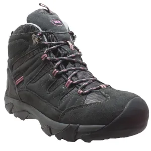 AdTec Women's Composite Toe Work Hiker Grey/Pink