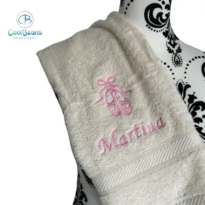 Ballet Shoes Dance Towels - Personalised