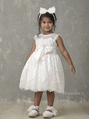 Baptism dress with Lace - DIDO Ivory