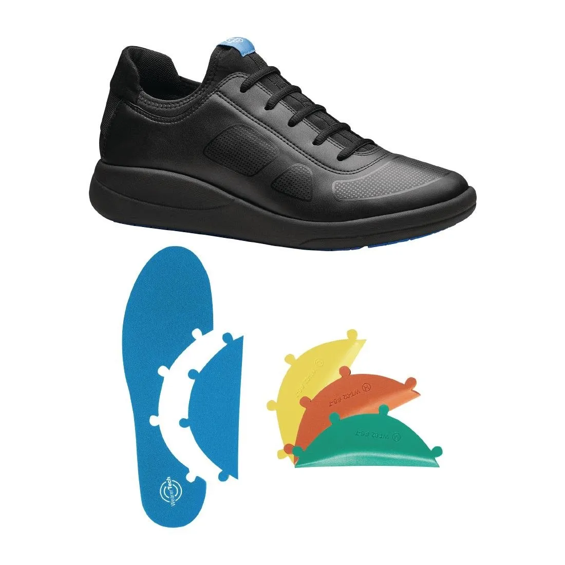 BB743-46 WearerTech Transform Trainer Black/Black with Modular Insole Size 46