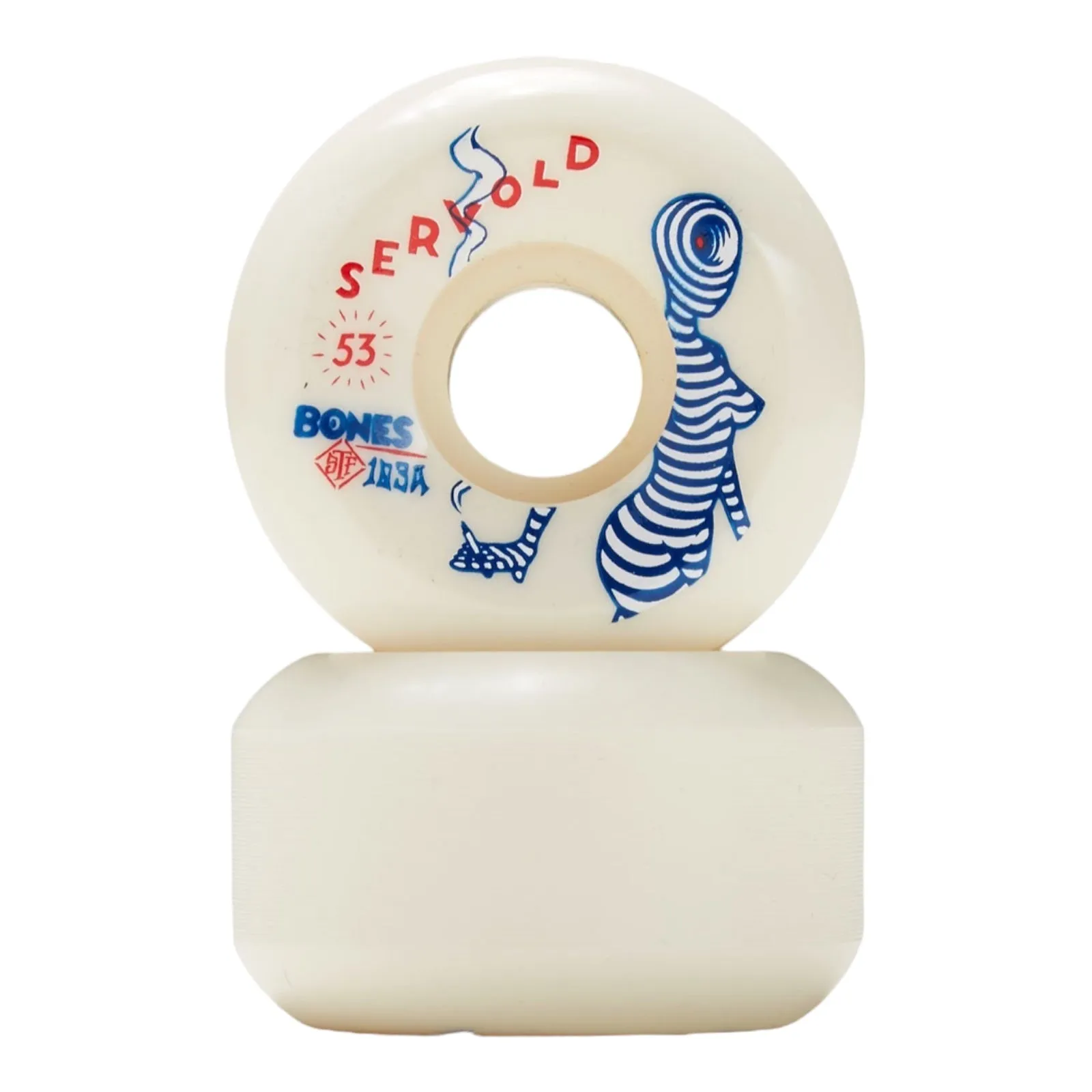 BONES PRO SERVOLD WHEELS STF 103A SIDECUT 53MM