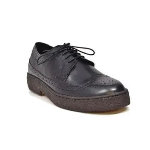 British Walkers Wingtip Oxfords Men's Black Leather Low Tops