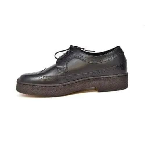 British Walkers Wingtip Oxfords Men's Black Leather Low Tops