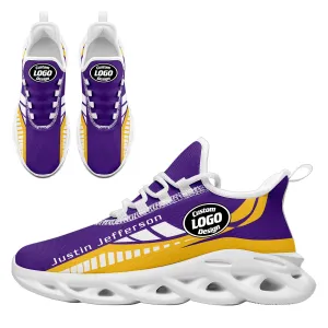 Custom Purple Yellow Minnesota Maxsoul Shoes Personalized Sneaker FN003-D020325-17