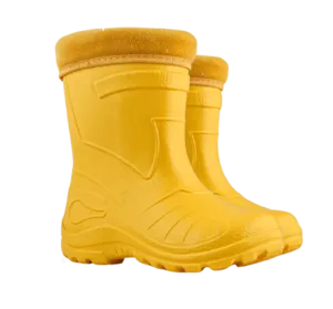 Demar Kids' Lightweight Gumboots, Otter, Yellow