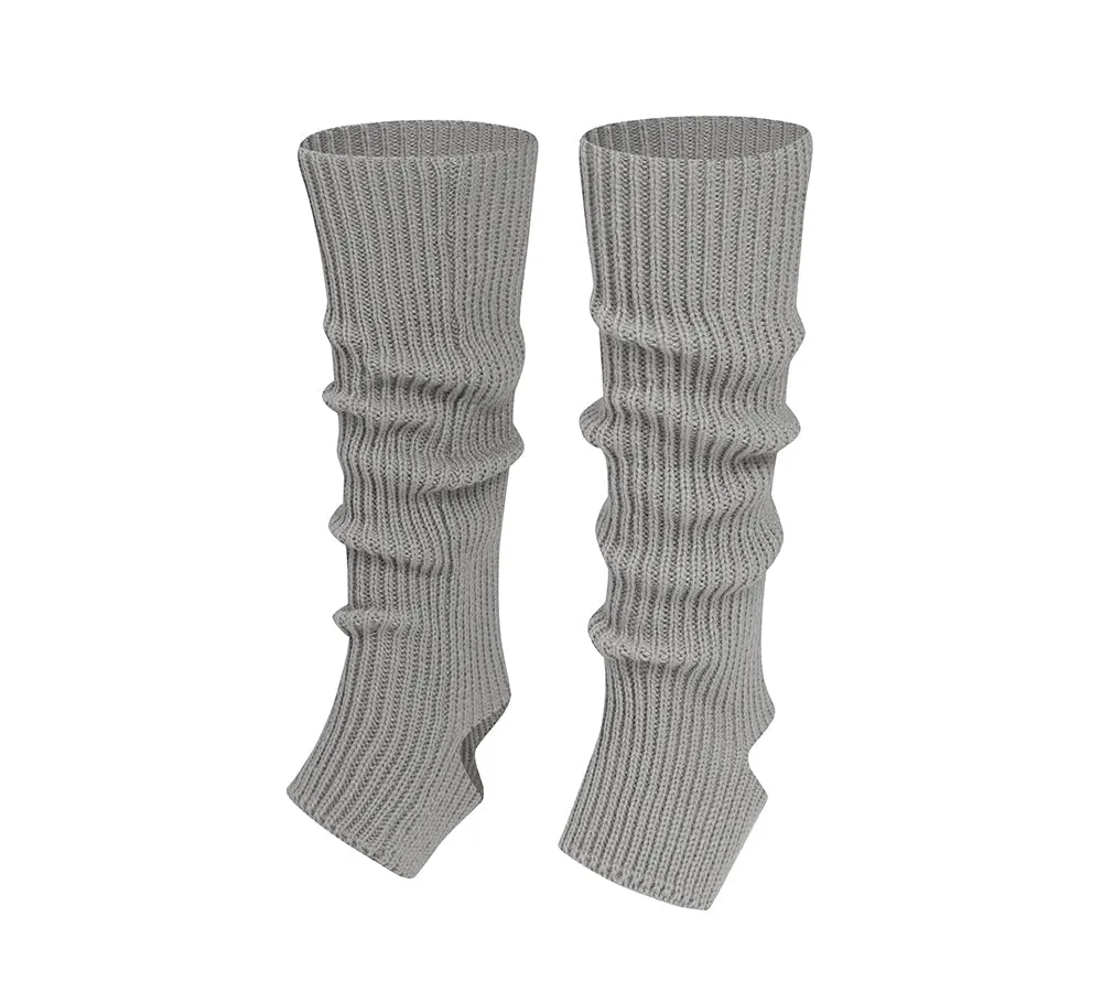 EVERAU® Women Stretchy Ribbed Knit Stirrup Leg Warmers