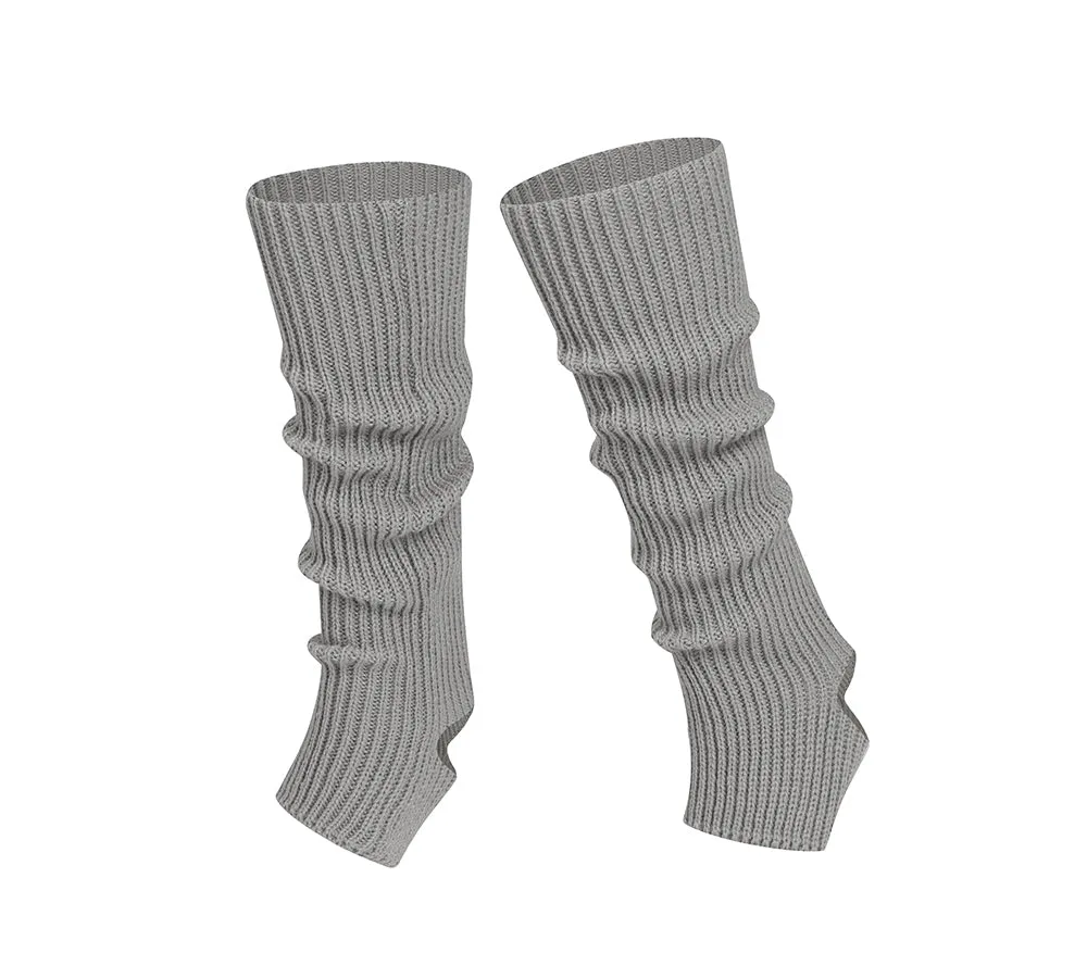 EVERAU® Women Stretchy Ribbed Knit Stirrup Leg Warmers