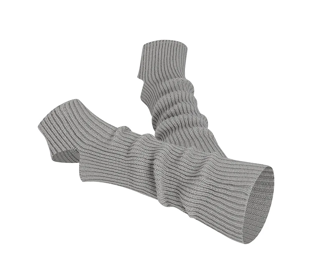 EVERAU® Women Stretchy Ribbed Knit Stirrup Leg Warmers