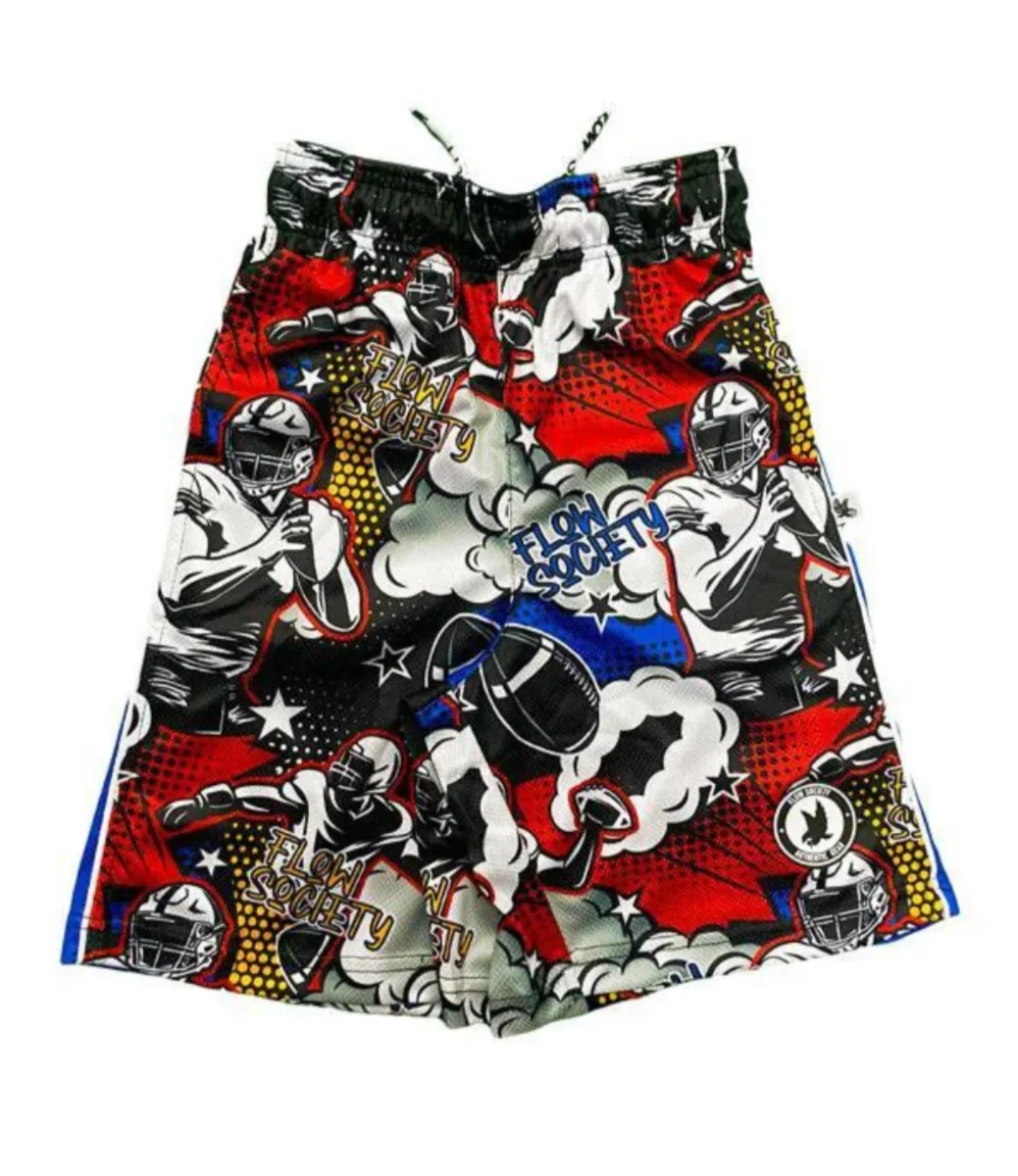 Flow Society - Boys - Comic Football Attack Shorts