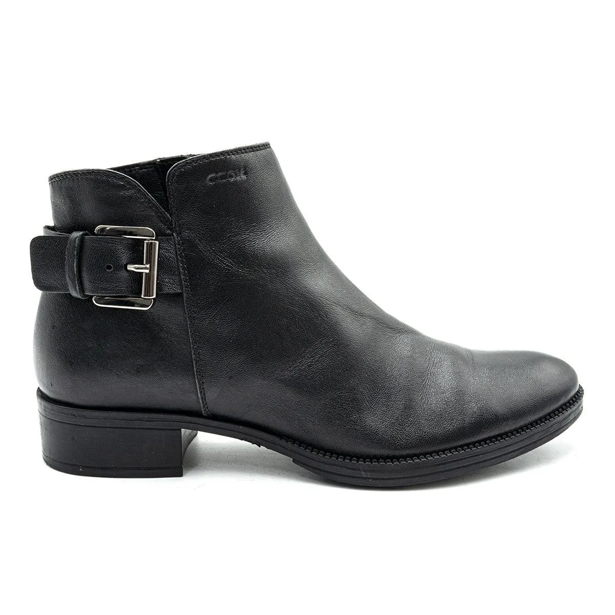 Geox Ankle Boots Leather Black Colour For Women