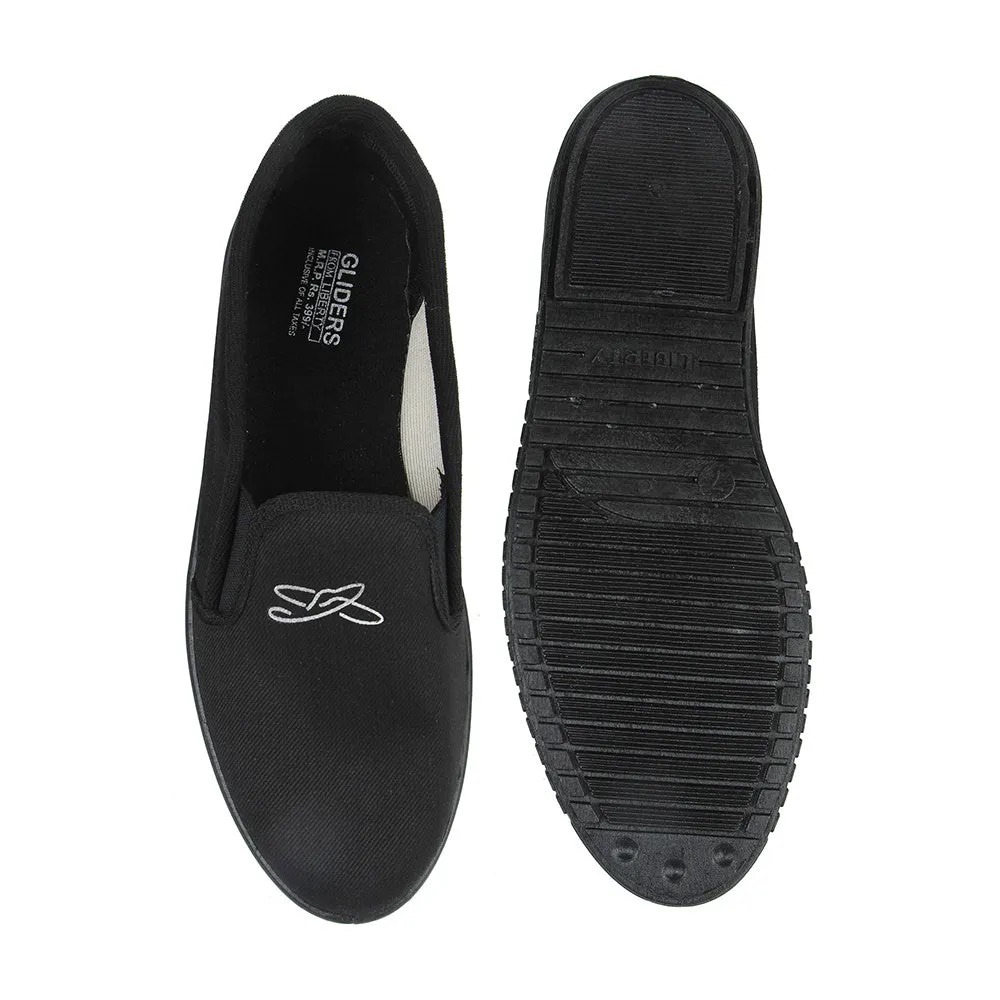 Gliders Casual Slip on Black Moccasins Shoes For Men JOGGING-E By Libertyty