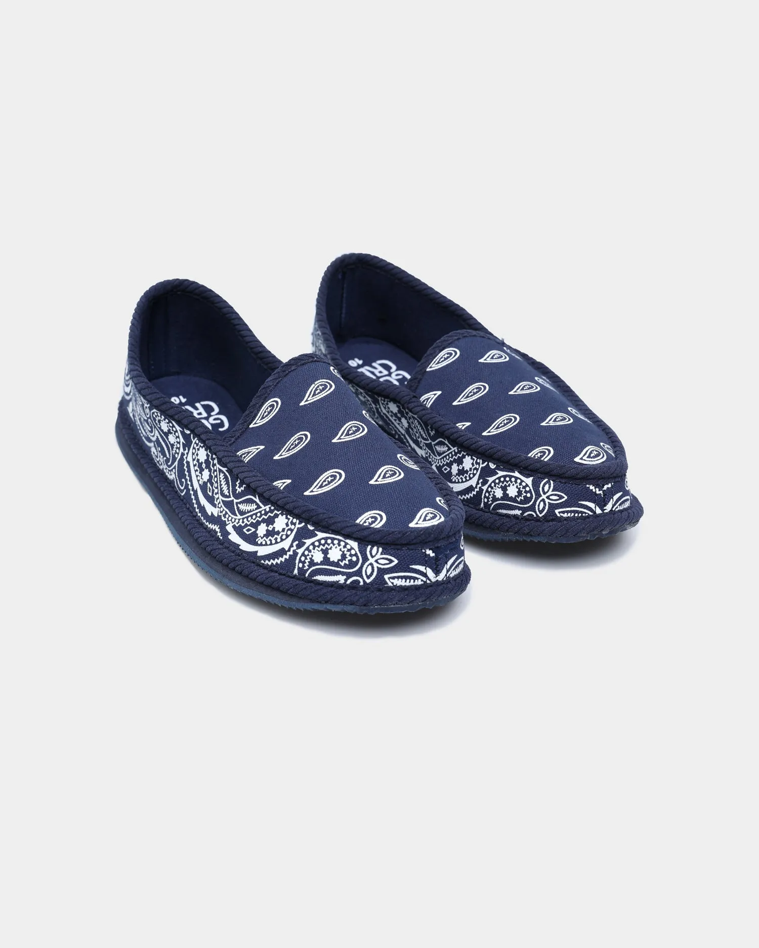 Goat Crew Bandana Slipper Navy/White