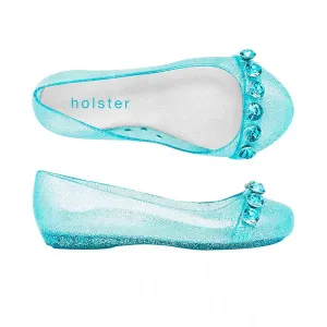 Holster Kids - Girls Bejewelled Ballet Clear Capri Glitter