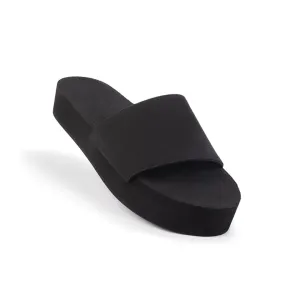 Indosole Essentials Slides Platform Women Black