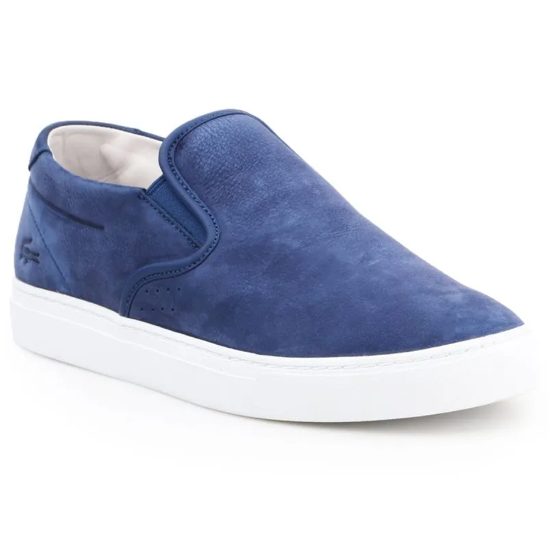 Lacoste Mens Alliot Slip-On Shoes - Navy Blue