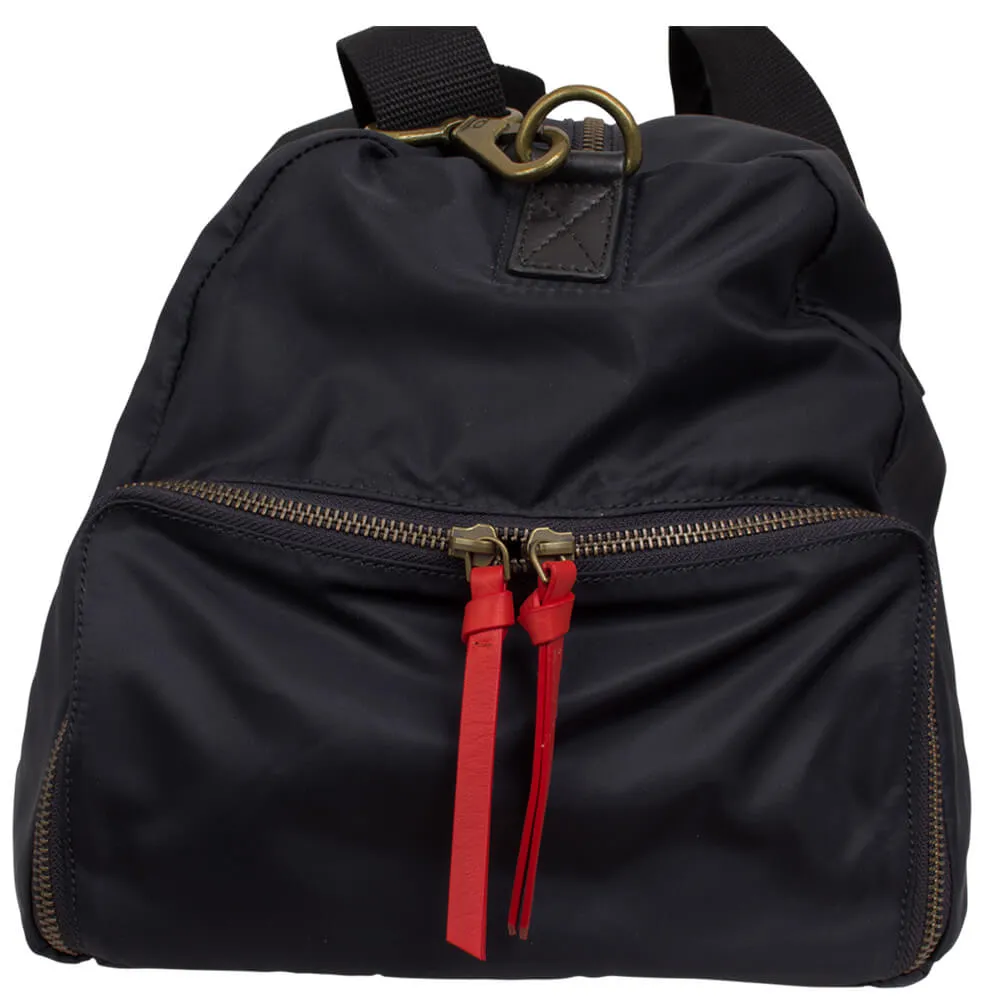 Navy Nylon Gym Bag