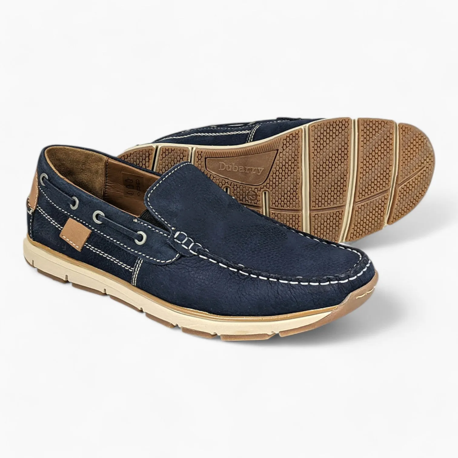 Navy Slip-On Casual Shoes - Dubarry Mayson Men's Footwear