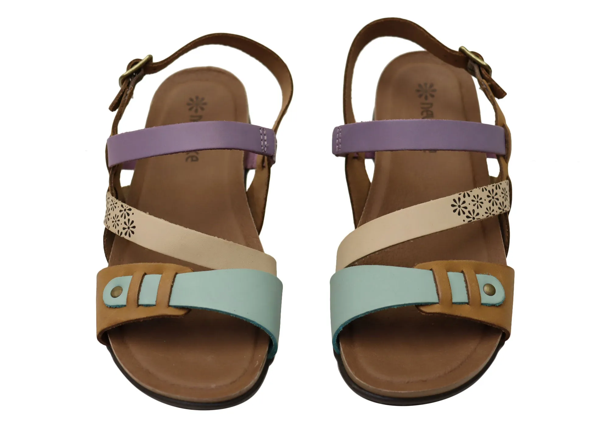 New Face Pina Womens Comfortable Leather Sandals Made In Brazil