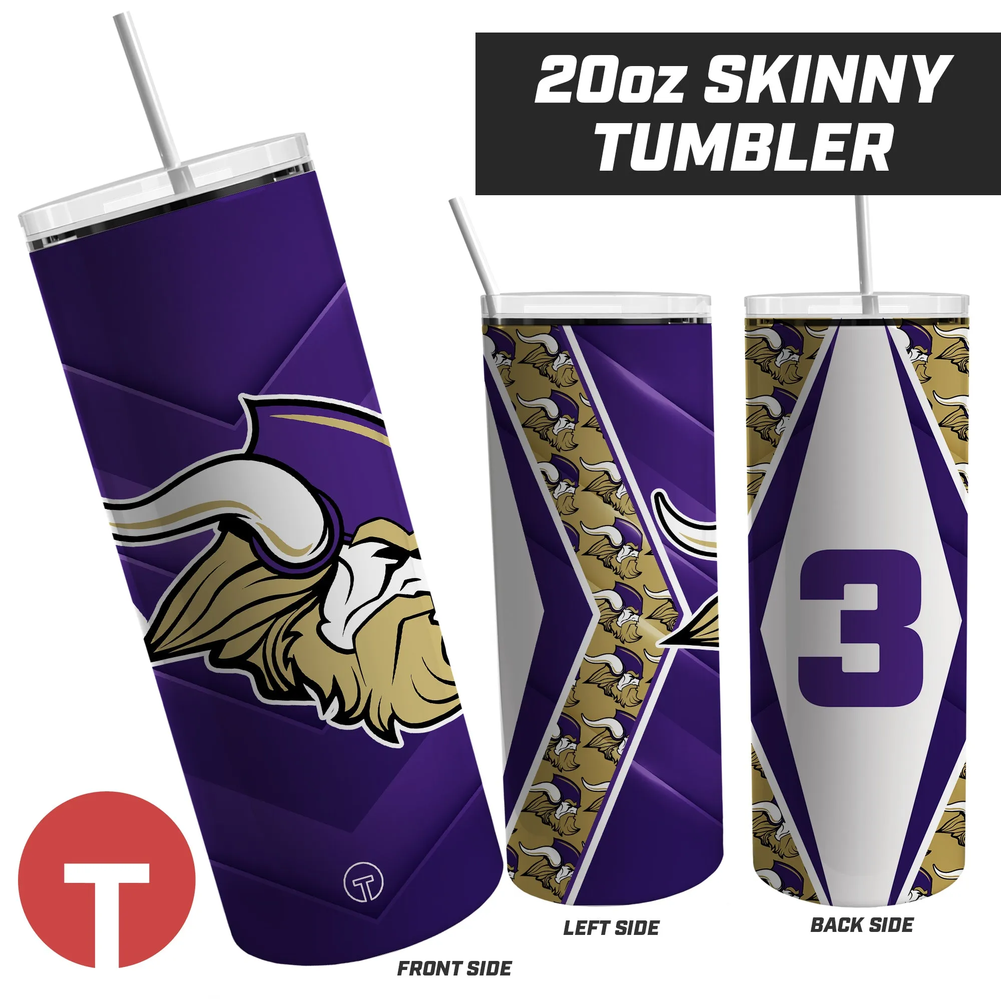 NKHS Vikings - 20oz Sports Tumbler