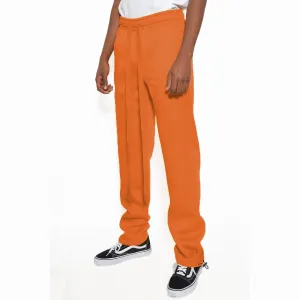 Orange Fleece Toggle Sweats