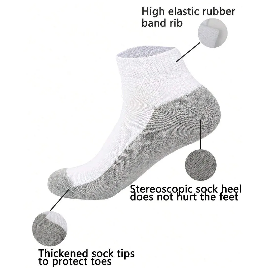 Premium Quality Low Cut Ankle Cotton Socks 3 Pairs - 1172