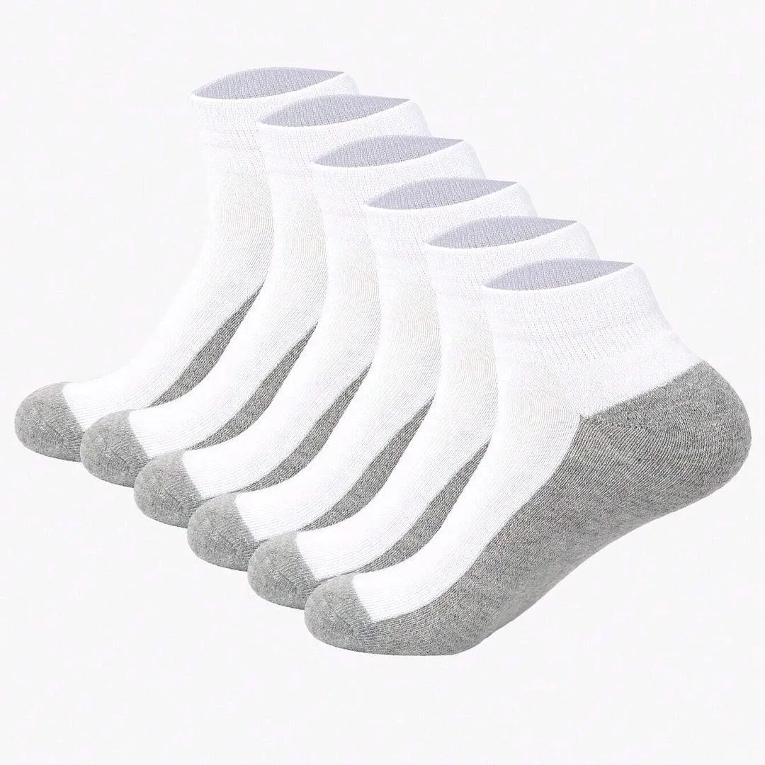 Premium Quality Low Cut Ankle Cotton Socks 3 Pairs - 1172