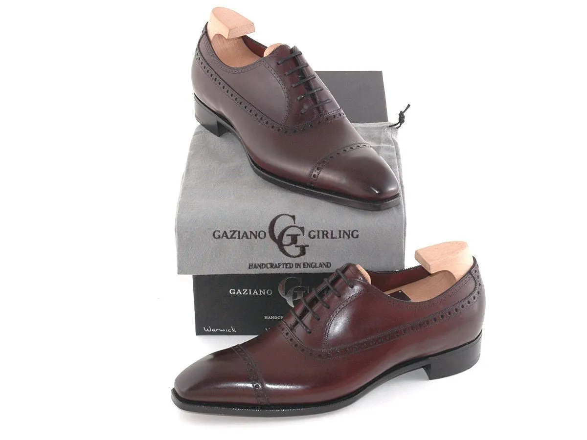 "Warwick" in Vintage Rioja Calf - Deco