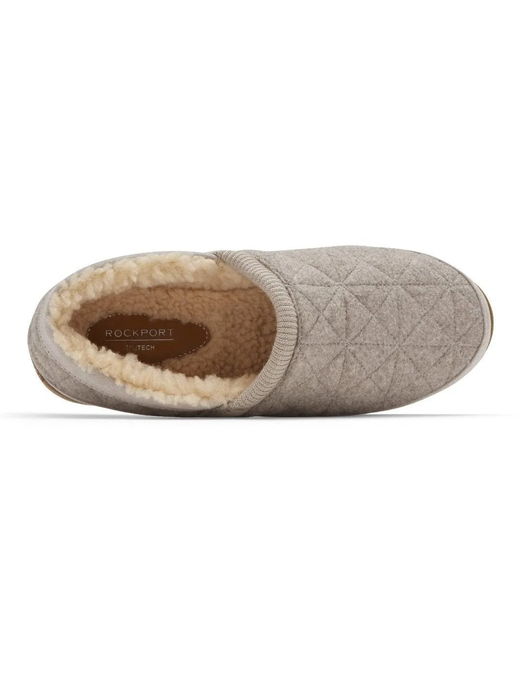 Rockport Women's Trutech Veda Moc Slipper Taupe Grey CI5891