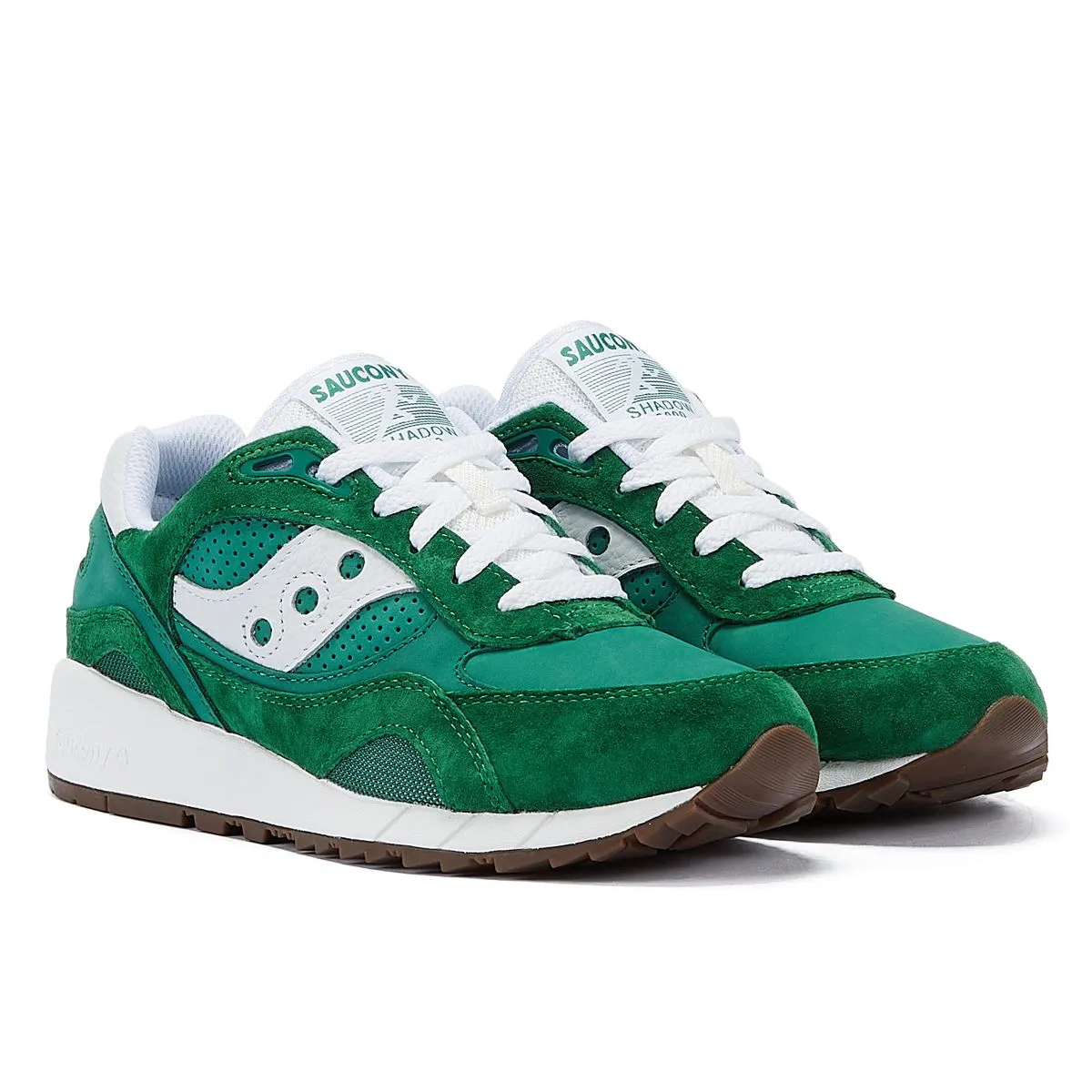 Saucony Shadow 6000 Green/White Trainers