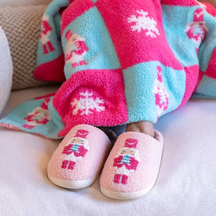 Slippers - Holiday - Nutcracker - Pink