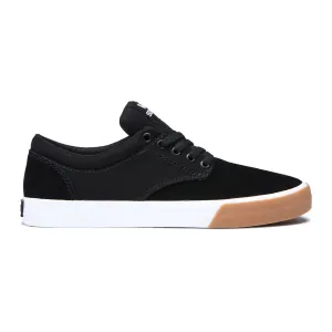 Supra Chino Skate Shoe - Black - White/Gum