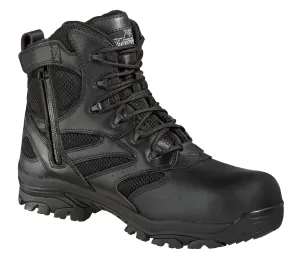 Thorogood Mens Black Leather Tactical Composite Toe 6in WP Side Zip