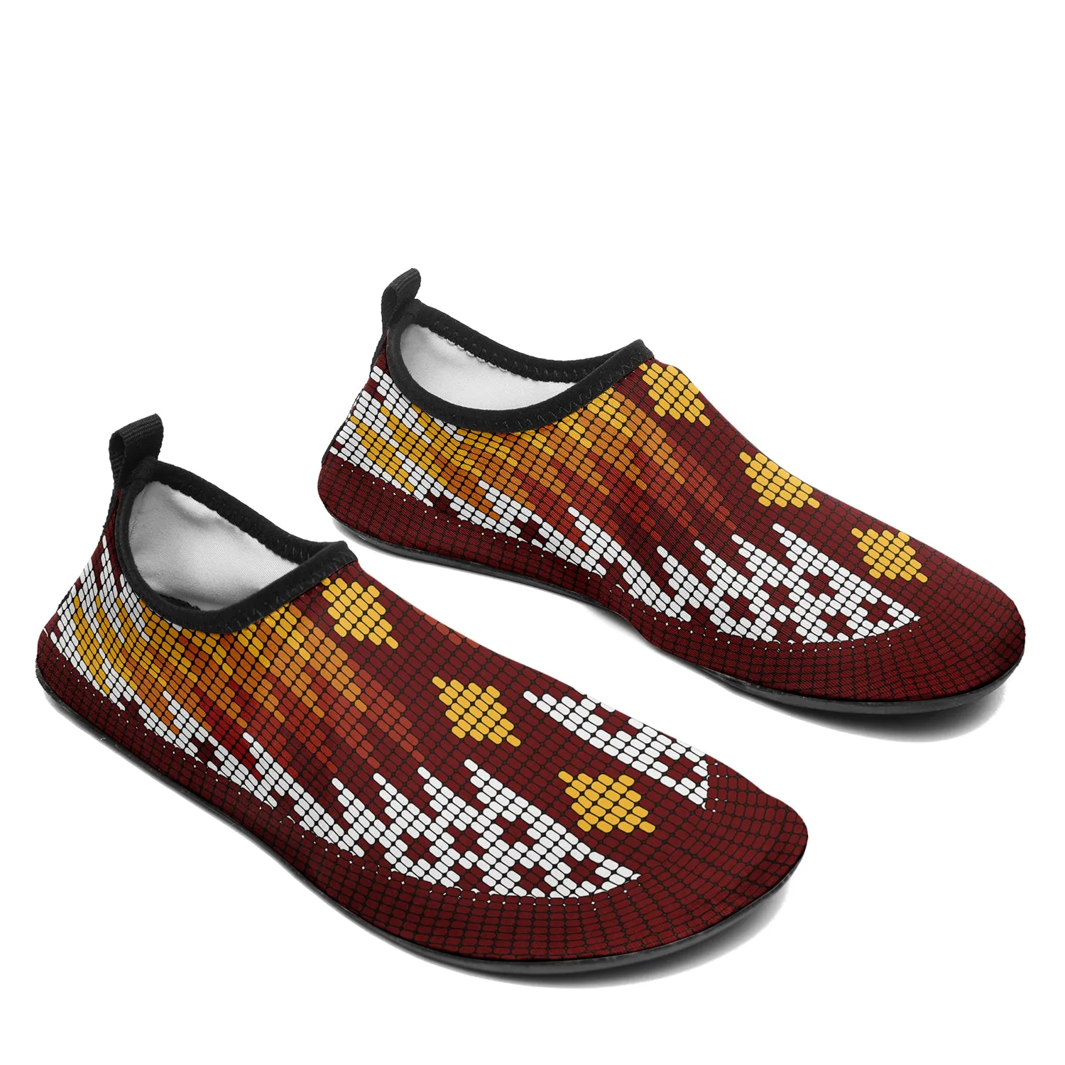 Traditional Powwow 01 Kid's Sockamoccs Slip On Shoes