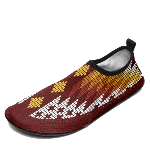 Traditional Powwow 01 Kid's Sockamoccs Slip On Shoes