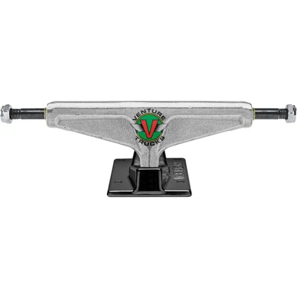 Venture Trucks V-Hollow OG Wings Low Polished / Black Skateboard Trucks - 5.0" Hanger 7.75" Axle (Set of 2)