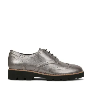 Vionic Women's Alfina Oxford in Pewter Metallic