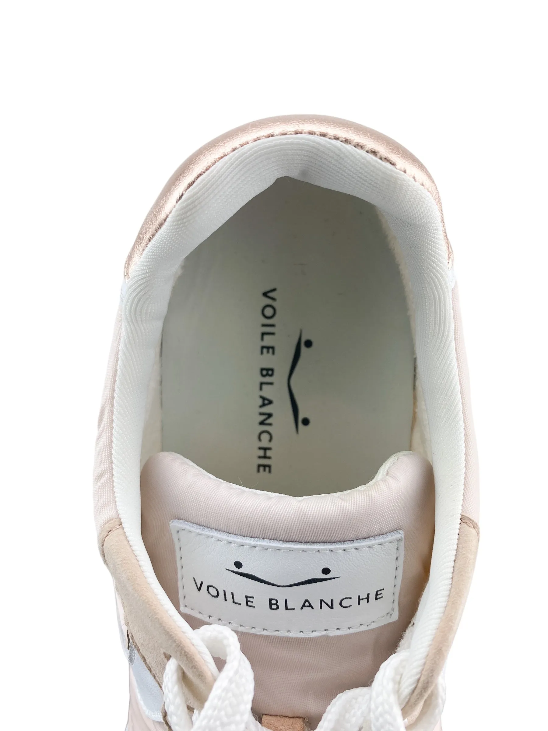 Voile Blanche Women's Storm 015 Suede Goat Sneaker Peach White Size 40 (10)