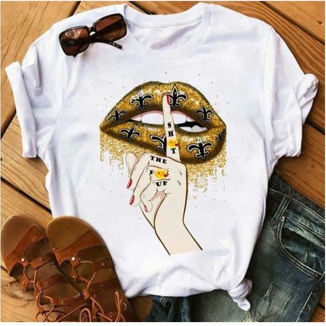 Women  Lips Print Fashionable Stylish Lips T Shirts