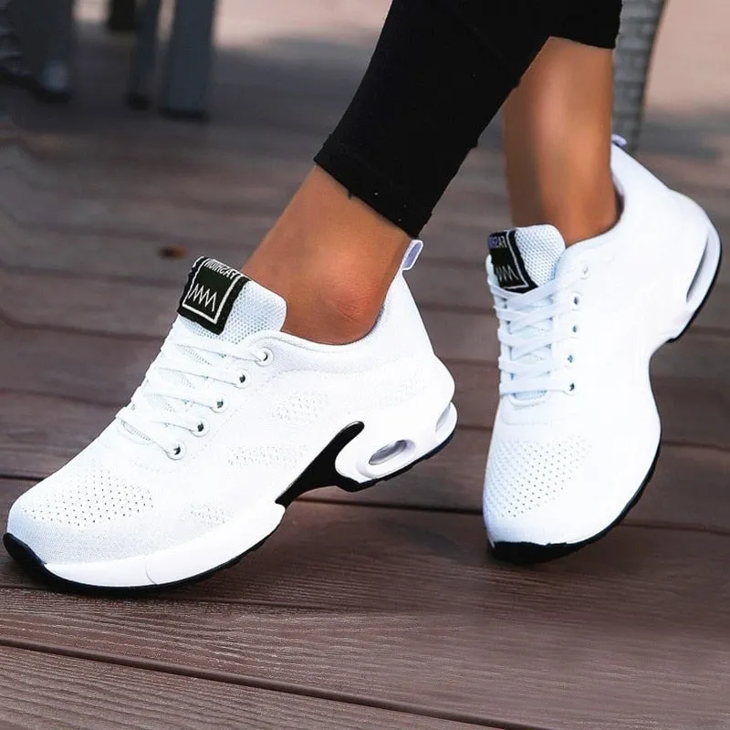 Women's air cushion running shoes fashion lightweight breathable sneakers gym shoes