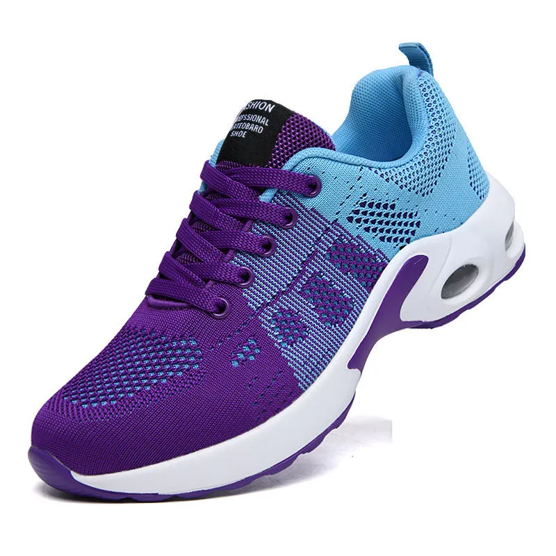 Women's air cushion running shoes fashion lightweight breathable sneakers gym shoes