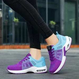 Women's air cushion running shoes fashion lightweight breathable sneakers gym shoes