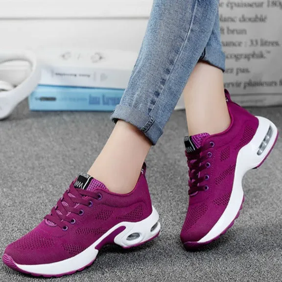 Women's air cushion running shoes fashion lightweight breathable sneakers gym shoes