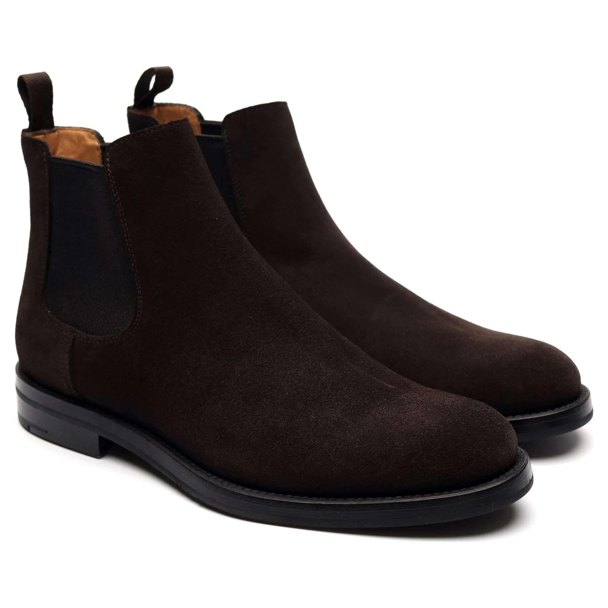 Women's 'Elsa' Brown Suede Chelsea Boots UK 2.5