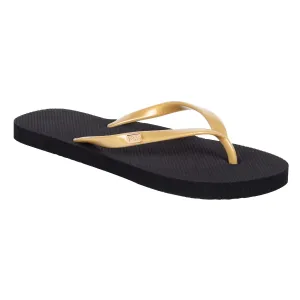 Women's Flip Flop • Black & Gold